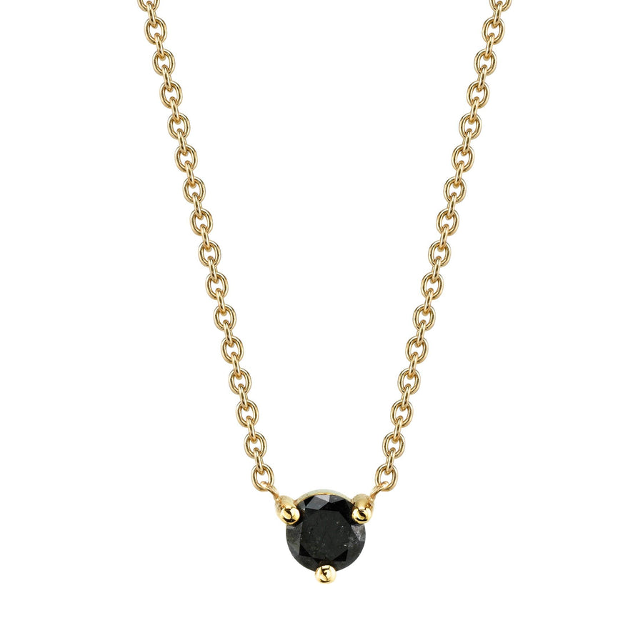 Marrow Fine Jewelry Solid Gold Chain With Black Diamond [Yellow Gold]