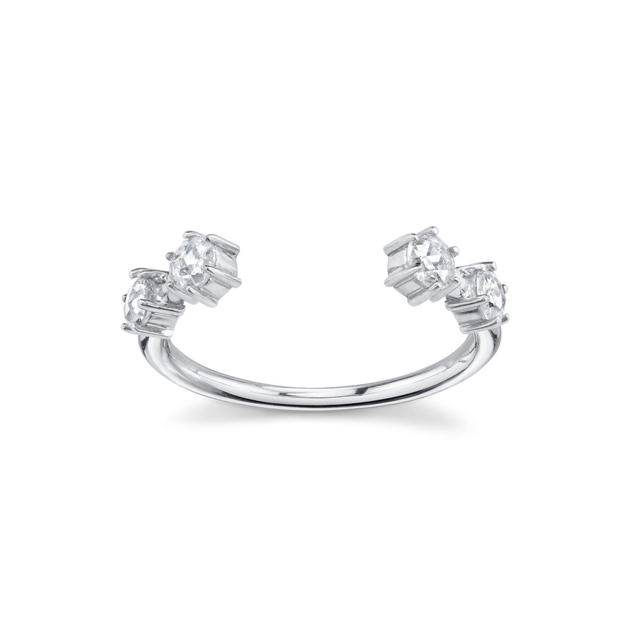 Marrow Fine Jewelry White Rose Cut Diamond Celestial Light Band [Rose Gold]