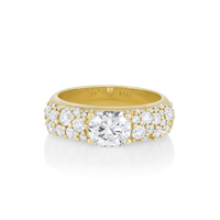 Marrow Fine Jewelry Starry Nights Cushion Cut Band [Yellow Gold]
