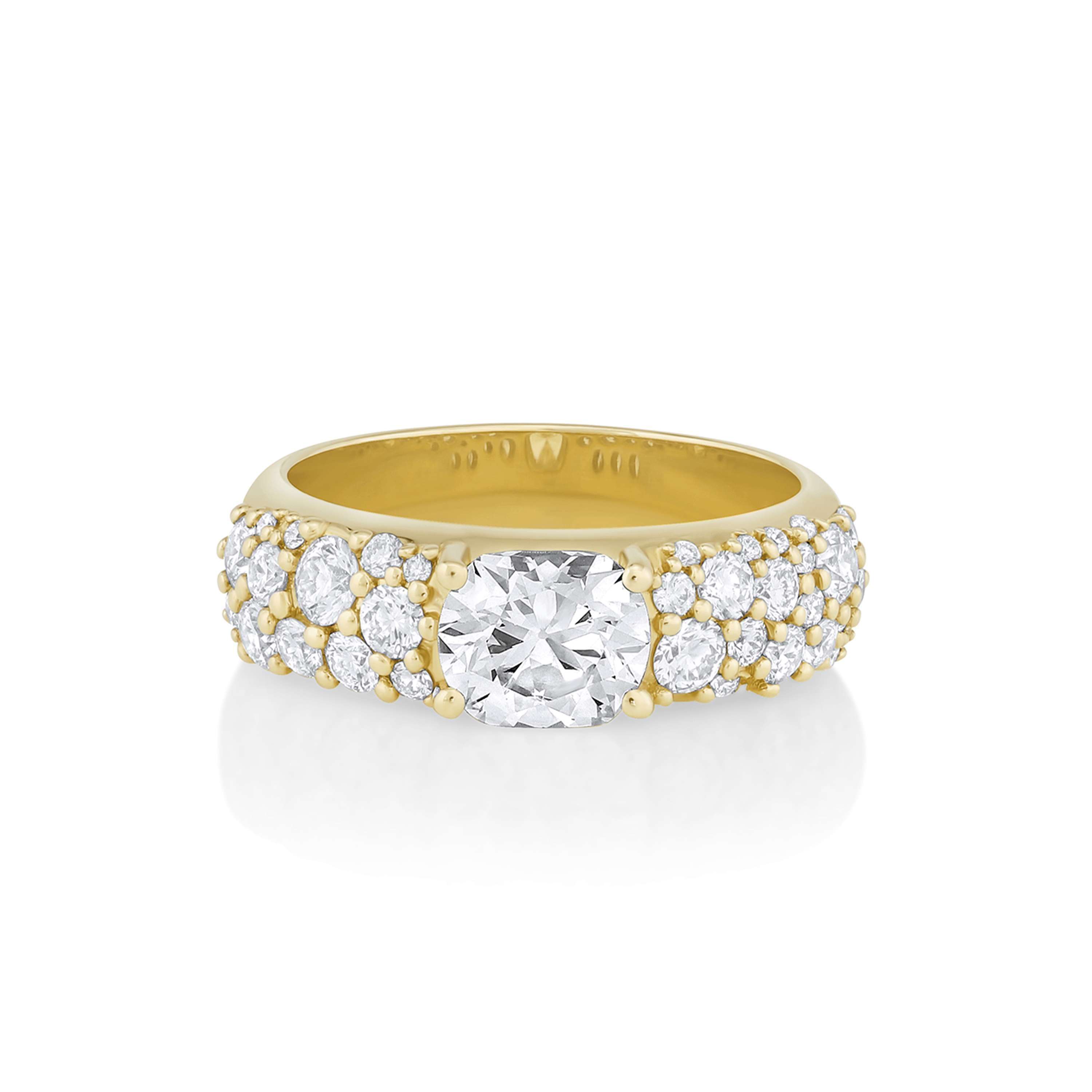 Marrow Fine Jewelry Starry Nights Cushion Cut Band