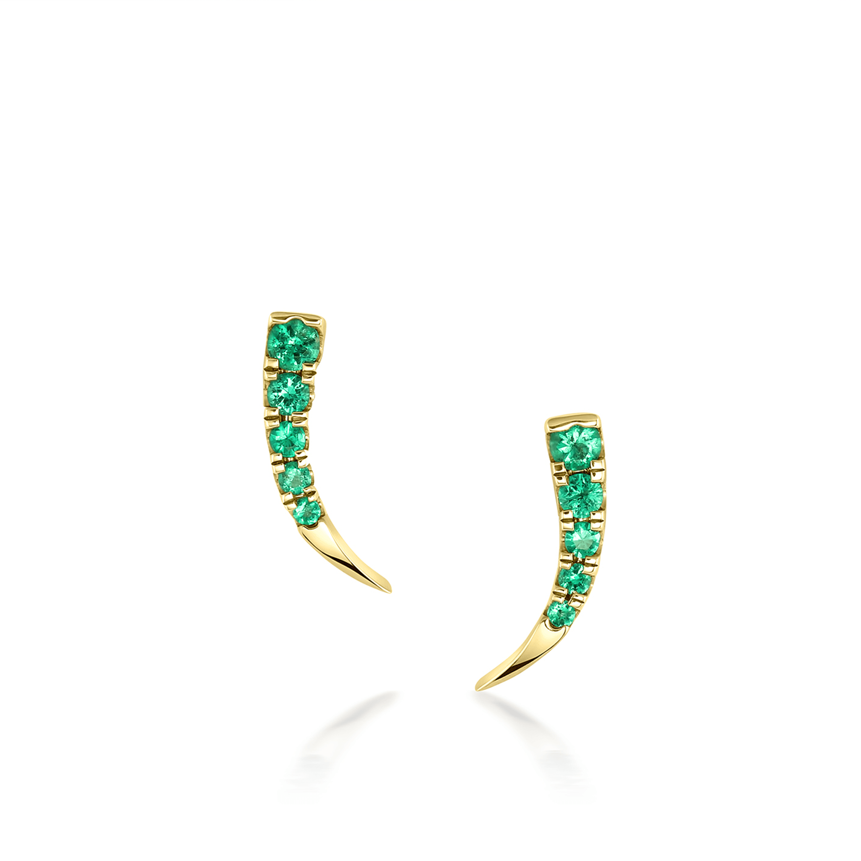 Marrow Fine Jewelry Emerald Ear Crawlers