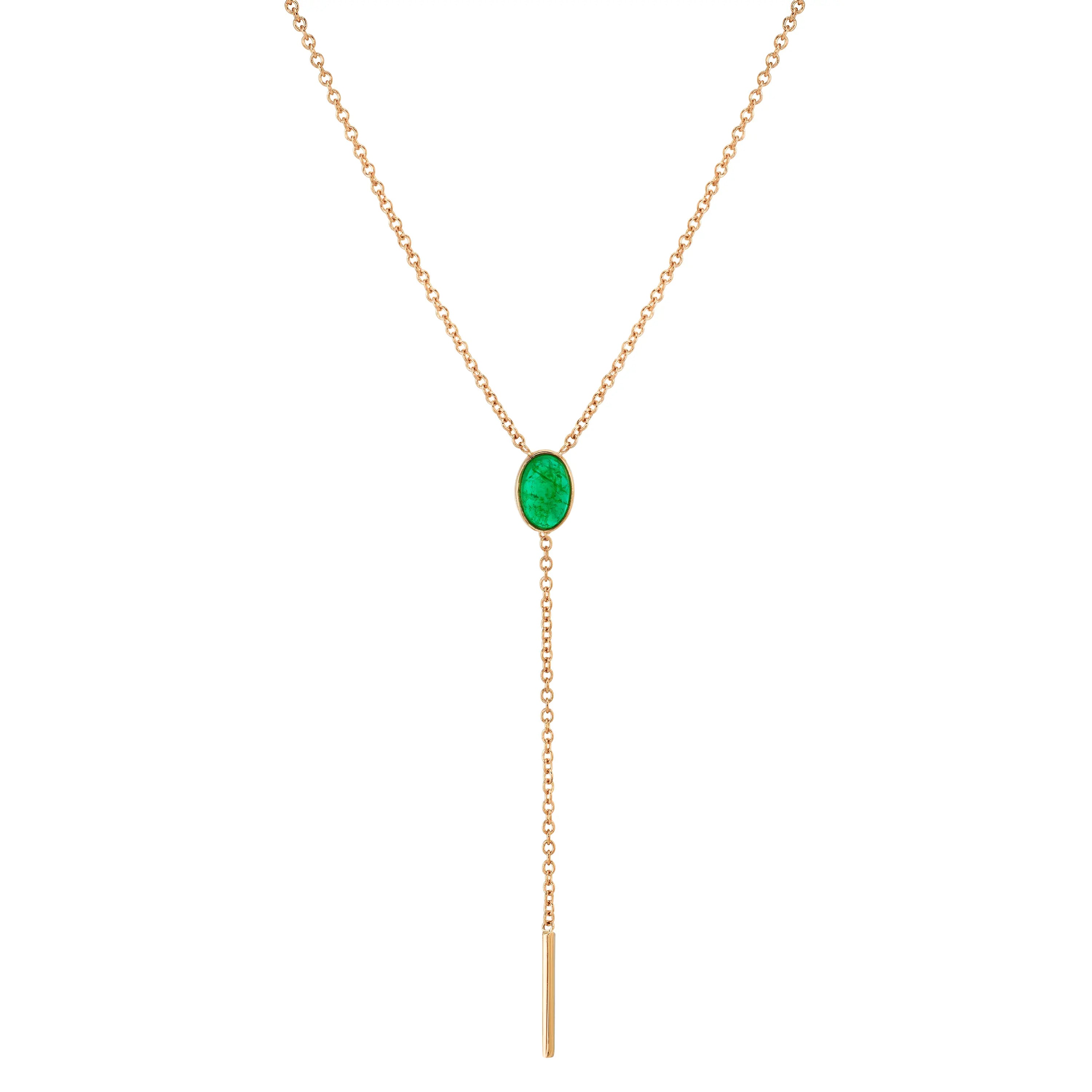 Emerald 2025 lariat necklace