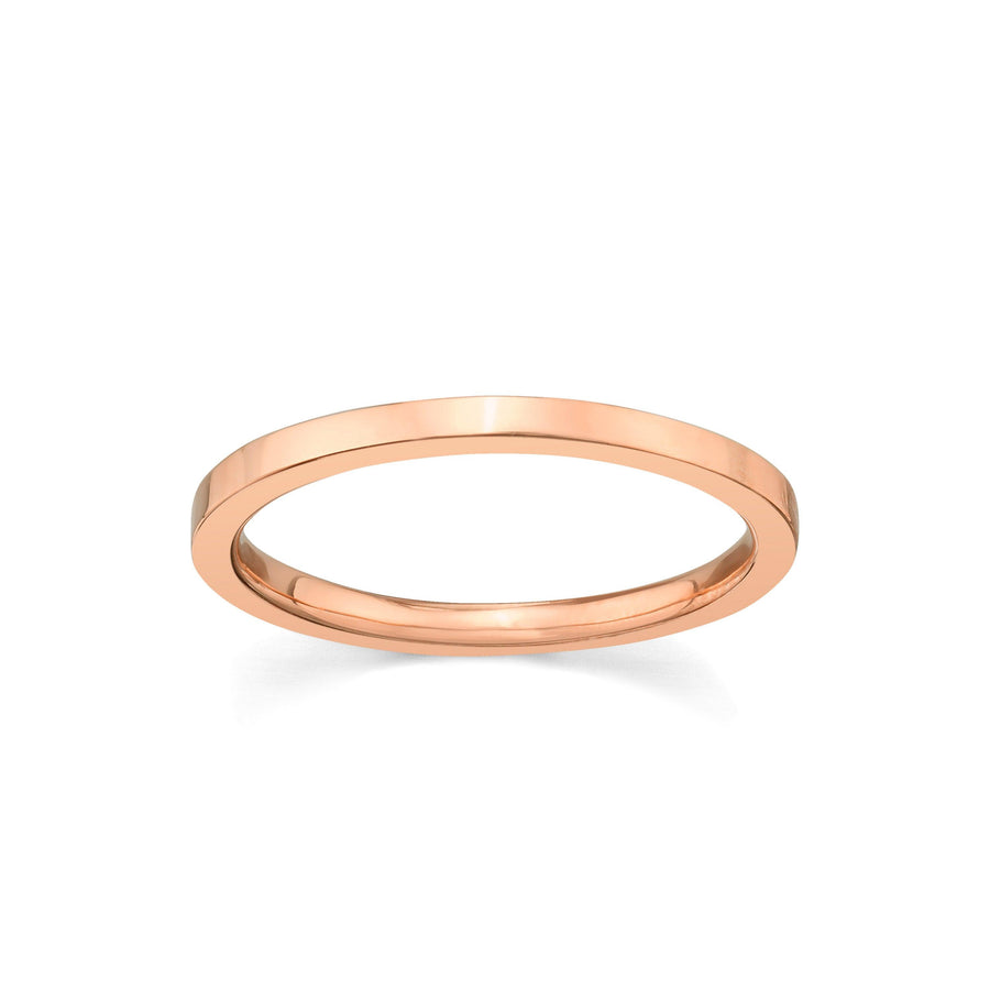 Marrow Fne Jewelry Everyday Thin Simple Stacking Band [Rose Gold]