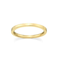 Marrow Fne Jewelry Everyday Thin Simple Stacking Band [Yellow Gold]