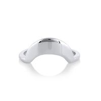 Marrow Fine Jewelry Arched Gold Stacking Band [White Gold]