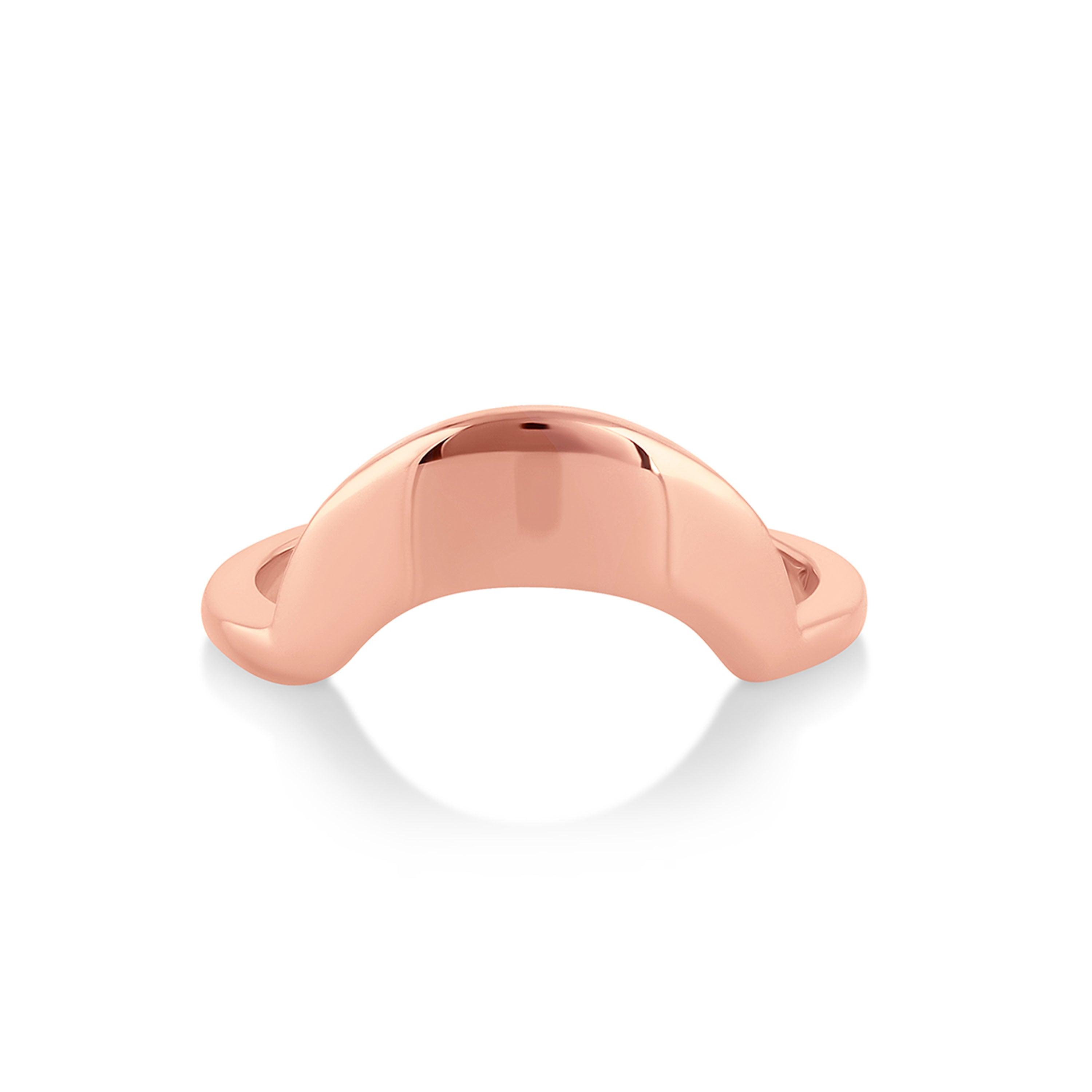 Marrow Fine Jewelry Arched Gold Stacking Band