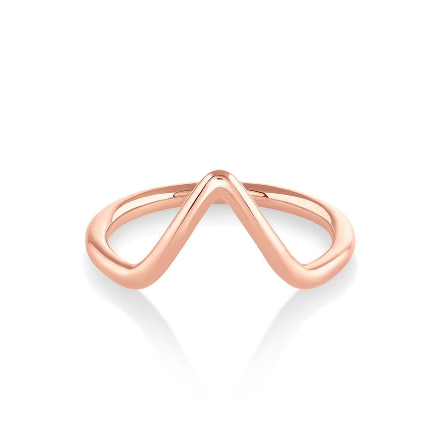 Marrow Fine Jewelry Triangle Stacking Ring [Rose Gold]