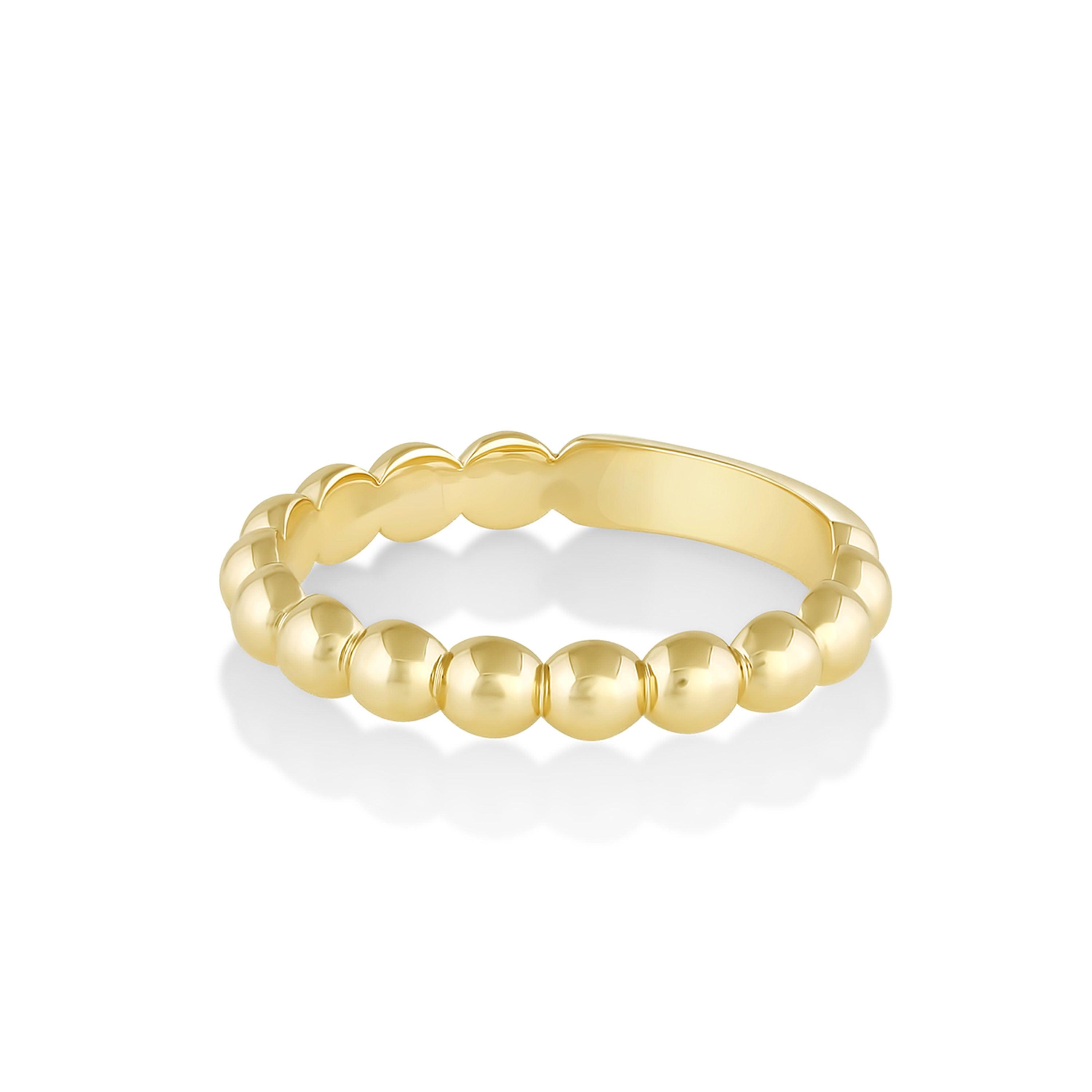Marrow Fine Jewelry Solid Gold Everyday Sphere Band