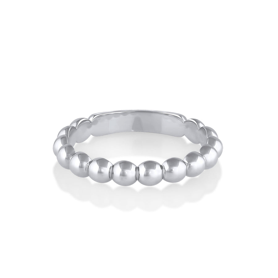 Marrow Fine Jewelry Solid Gold Everyday Sphere Band [White Gold]