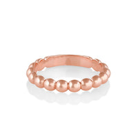 Marrow Fine Jewelry Solid Gold Everyday Sphere Band [Rose Gold]