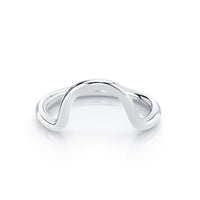 Marrow Fine Jewelry Wide Arch Stacking Ring [White Gold]