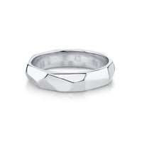 Marrow Fine Jewelry Faceted Men’s Band [White Gold]