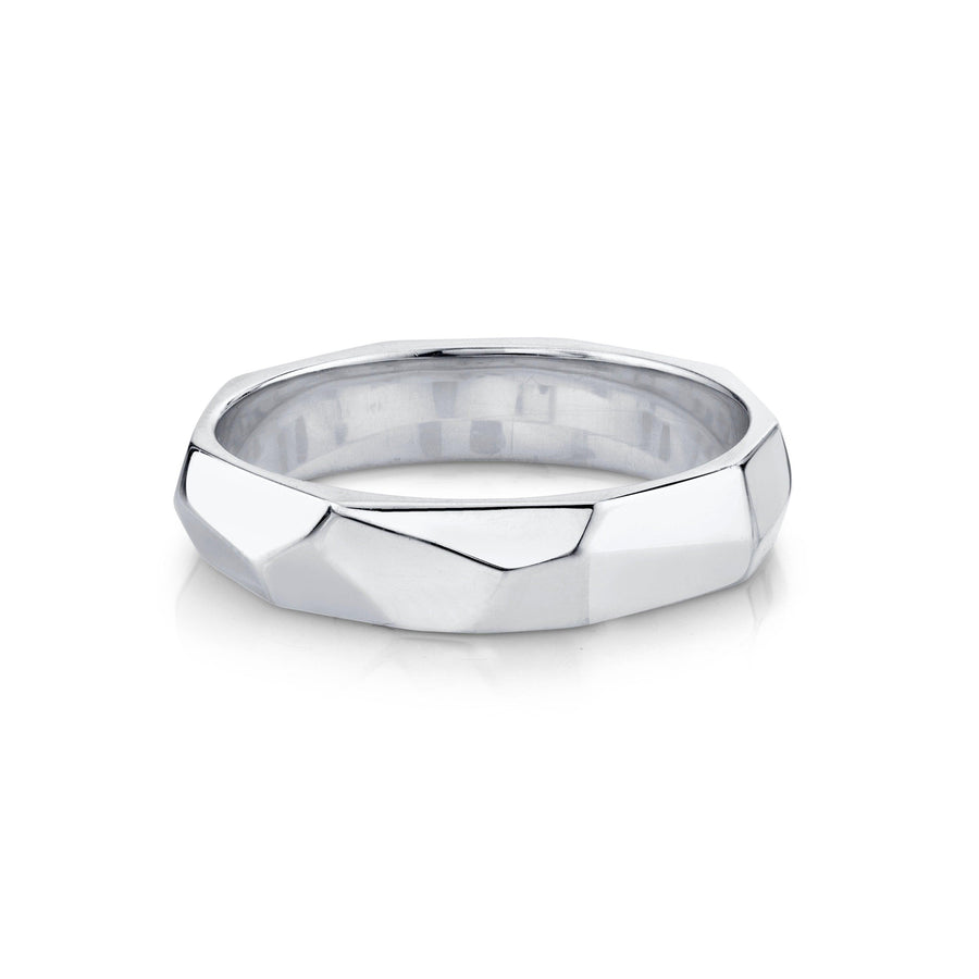 Marrow Fine Jewelry Faceted Men’s Band [White Gold]