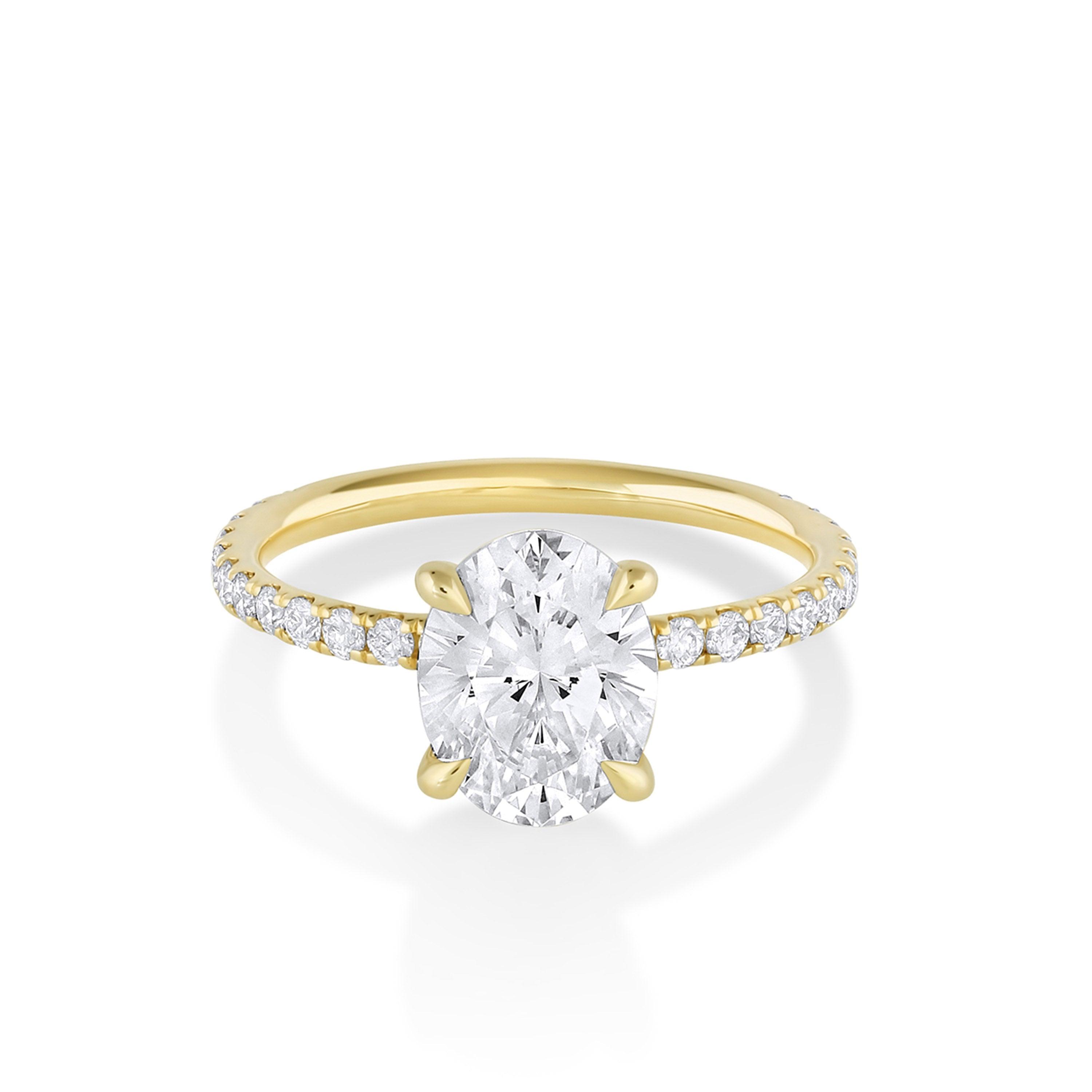 Blue Topaz Lab Ruby Diamond Dazzler ring - 14K White Gold |JewelsForMe