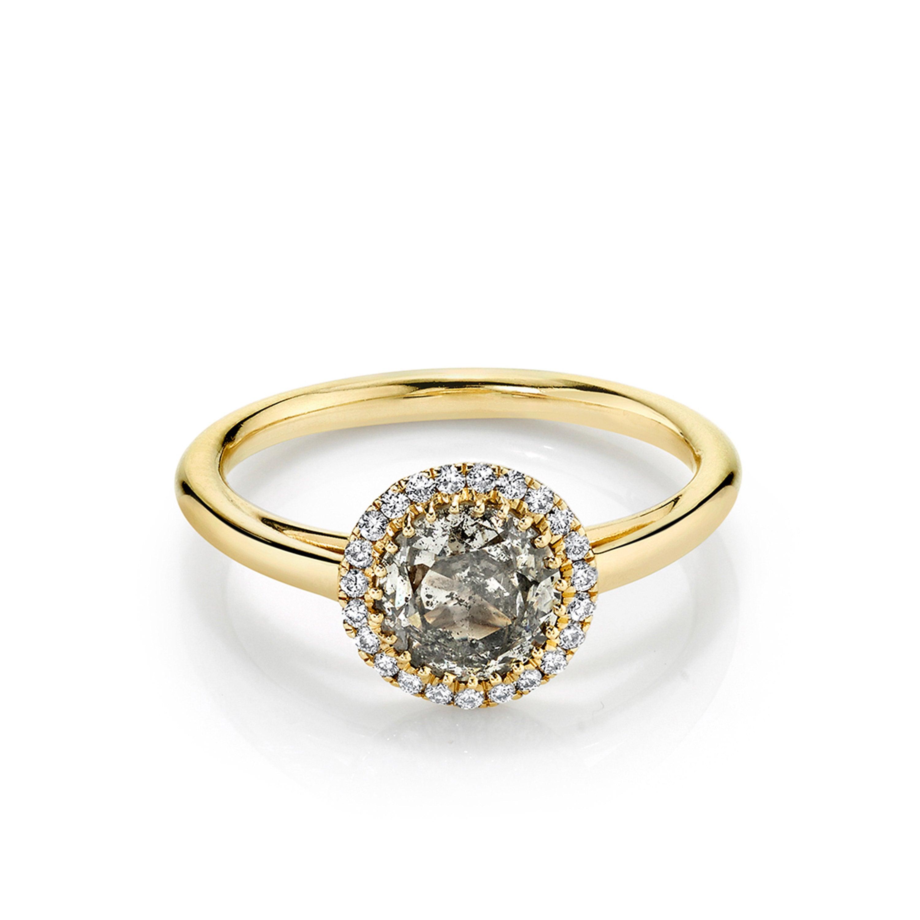 Marrow Fine Jewelry Galaxy Diamond Perfect White Diamonds Halo Ring