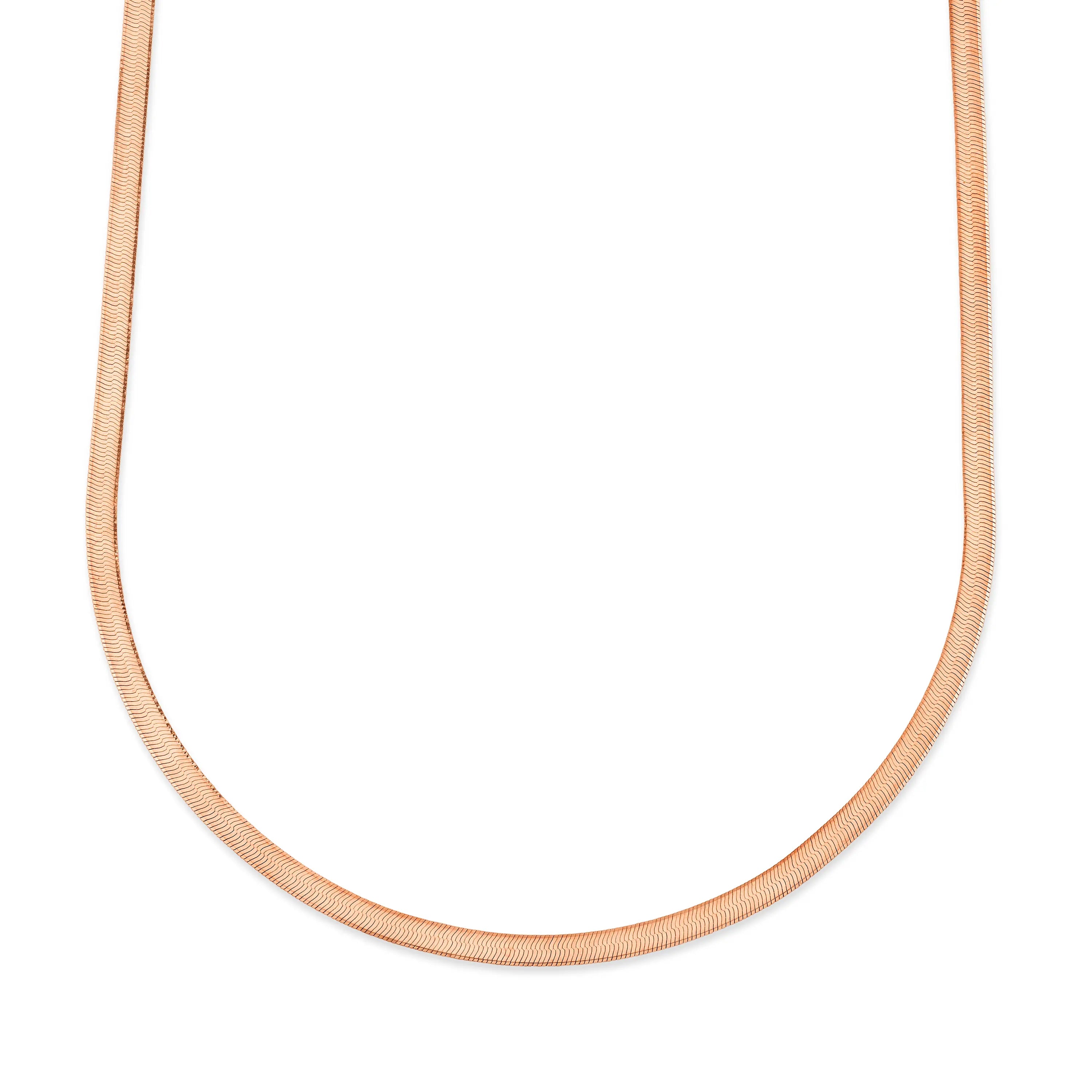 Herringbone Chain Necklace Marrow Fine