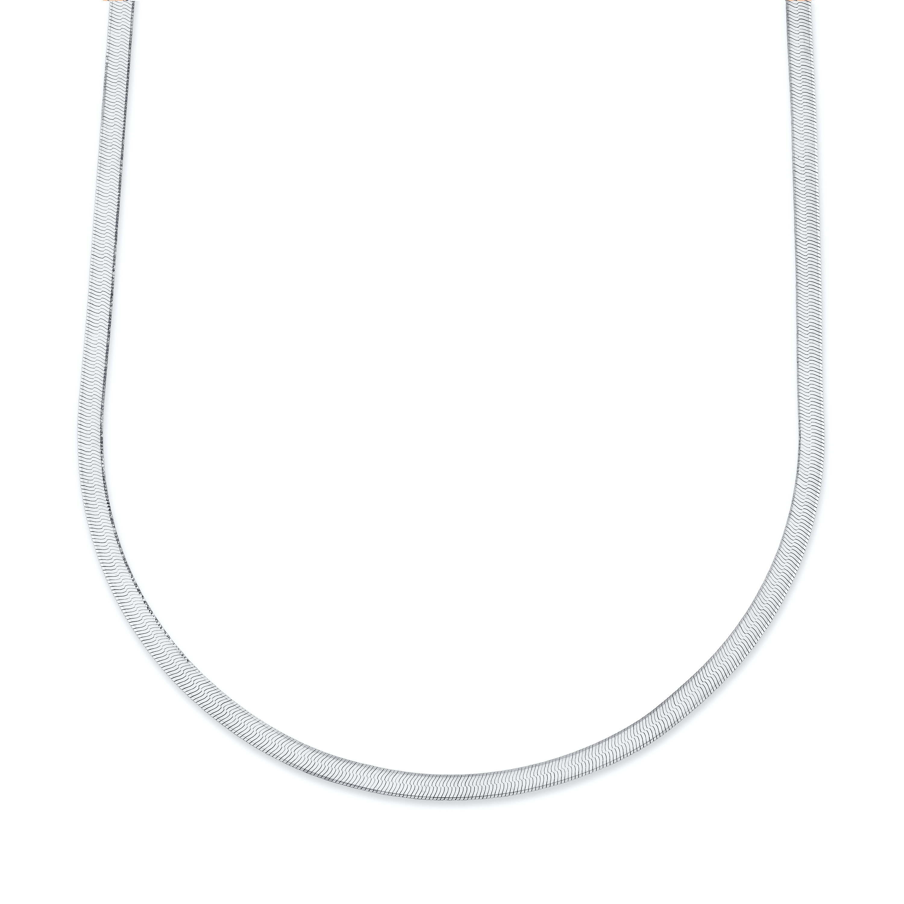 Marrow Fine Solid Gold Herringbone Chain Layering Necklace