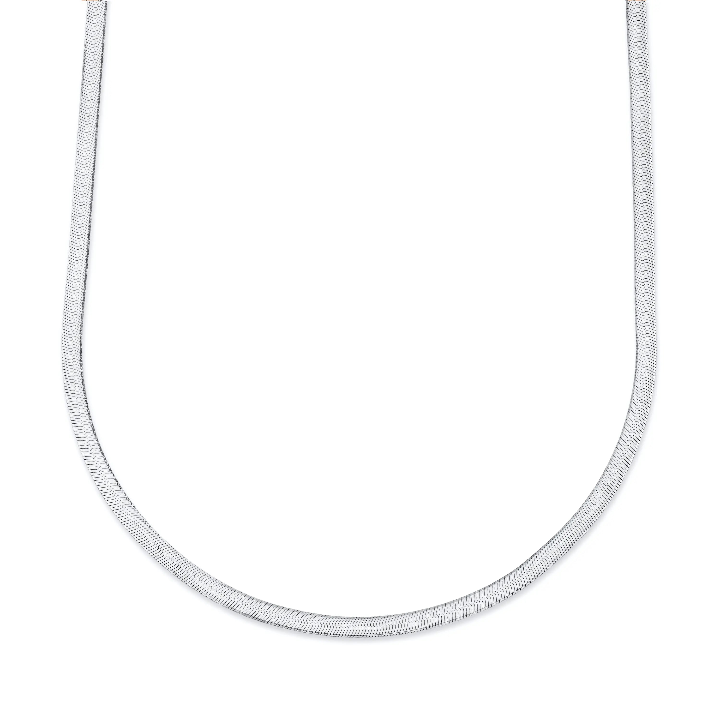 White gold deals fine chain necklace