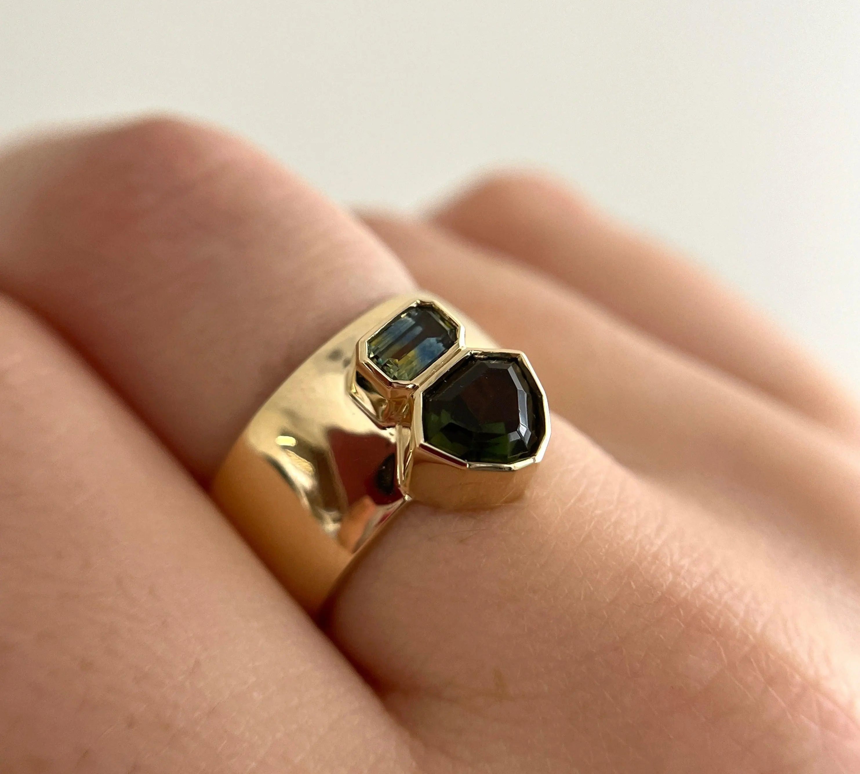1.03ct Chrome Tourmaline Relic Ring - Marrow Fine