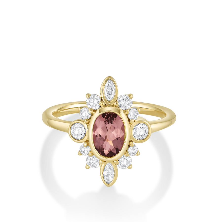 Marrow Fine Jewelry Imperial Topaz Compass Ring [Yellow Gold]