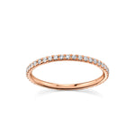 Marrow Fine Jewelry White Diamond Pave Eternity Stacking Band [Rose Gold]