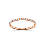 Marrow Fine Jewelry White Diamond Pave Eternity Stacking Band [Rose Gold]