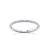 Marrow Fine Jewelry White Diamond Pave Eternity Stacking Band [White Gold]