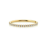 Marrow Fine Jewelry White Diamond Pave Eternity Stacking Band [Yellow Gold]