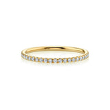 Marrow Fine Jewelry White Diamond Pave Eternity Stacking Band [Yellow Gold]