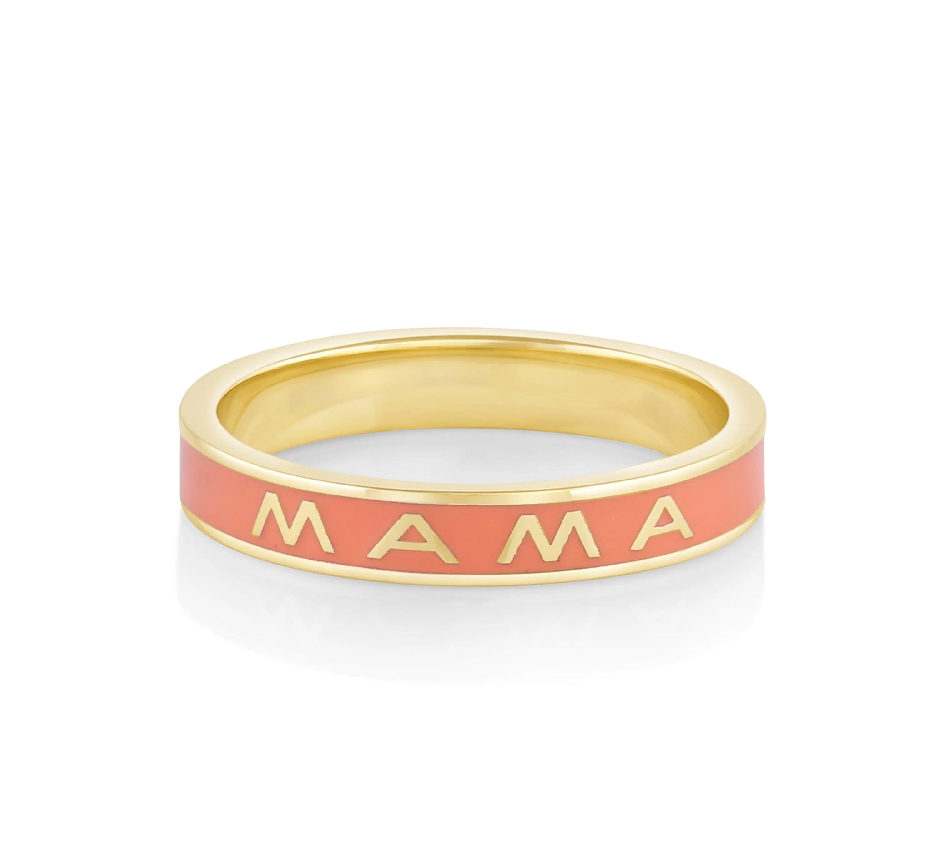 Marrow Fine Jewelry Melon Mama Enamel Band [Yellow Gold]