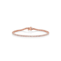 Marrow Fine Jewelry White Diamond Maria Tennis Bracelet [Rose Gold]