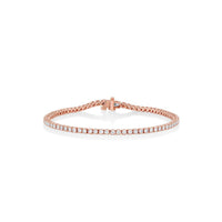 Marrow Fine Jewelry White Diamond Maria Tennis Bracelet [Rose Gold]