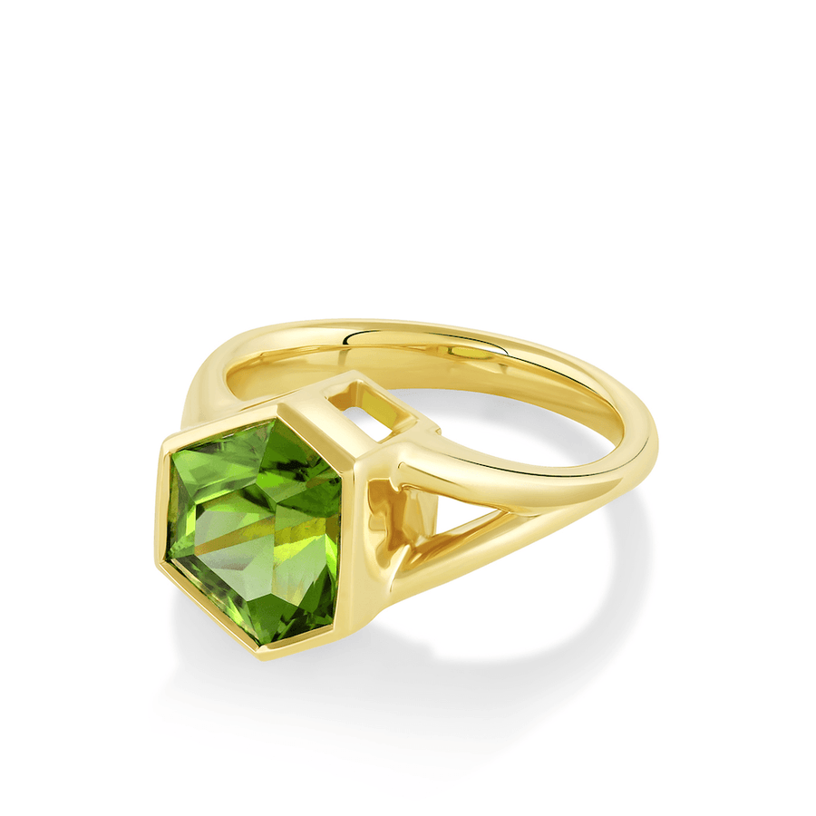 Marrow Fine Jewelry Peridot Statement Ring [Yellow Gold]