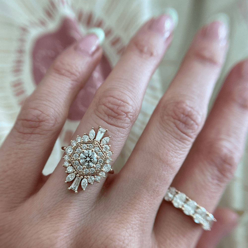 .50ct White Diamond Stella Engagement Ring 9.25 / 14K White Gold by Marrow Fine