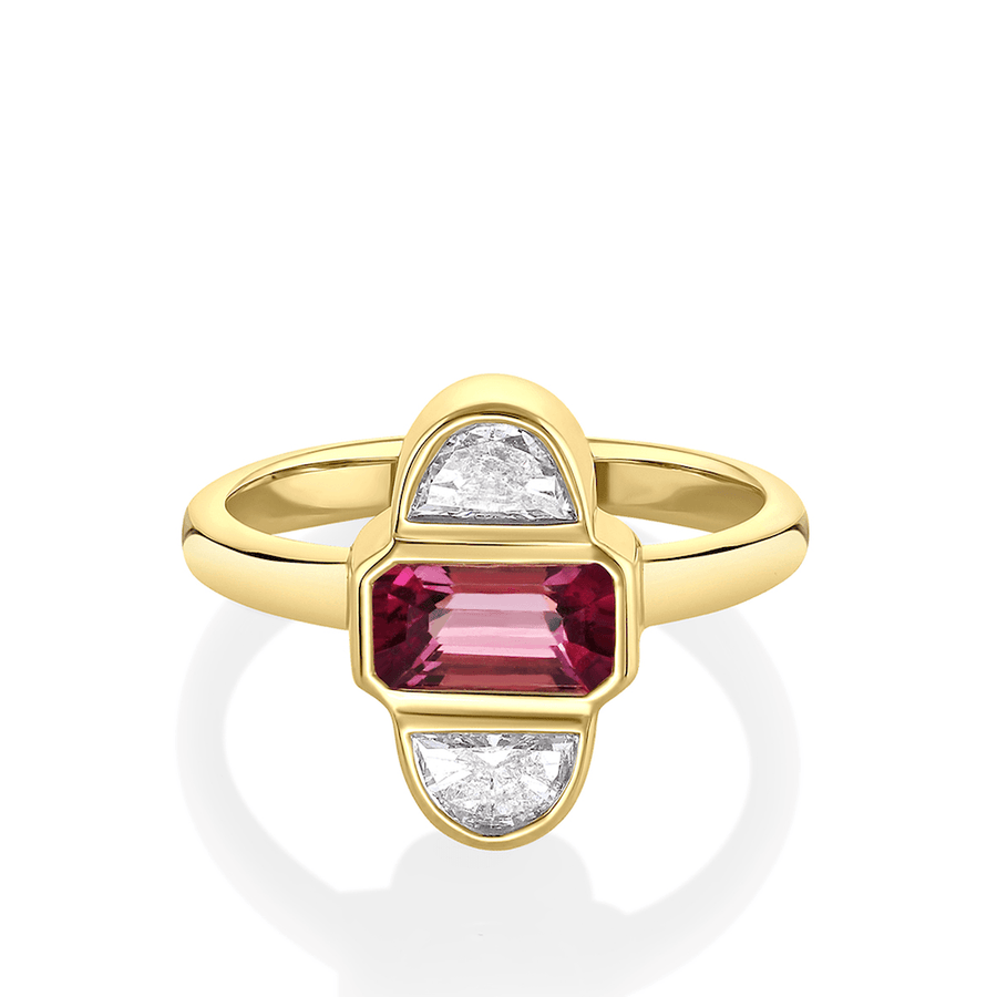 1.49ct Pink Sapphire Art Deco Ring by Marrow Fine