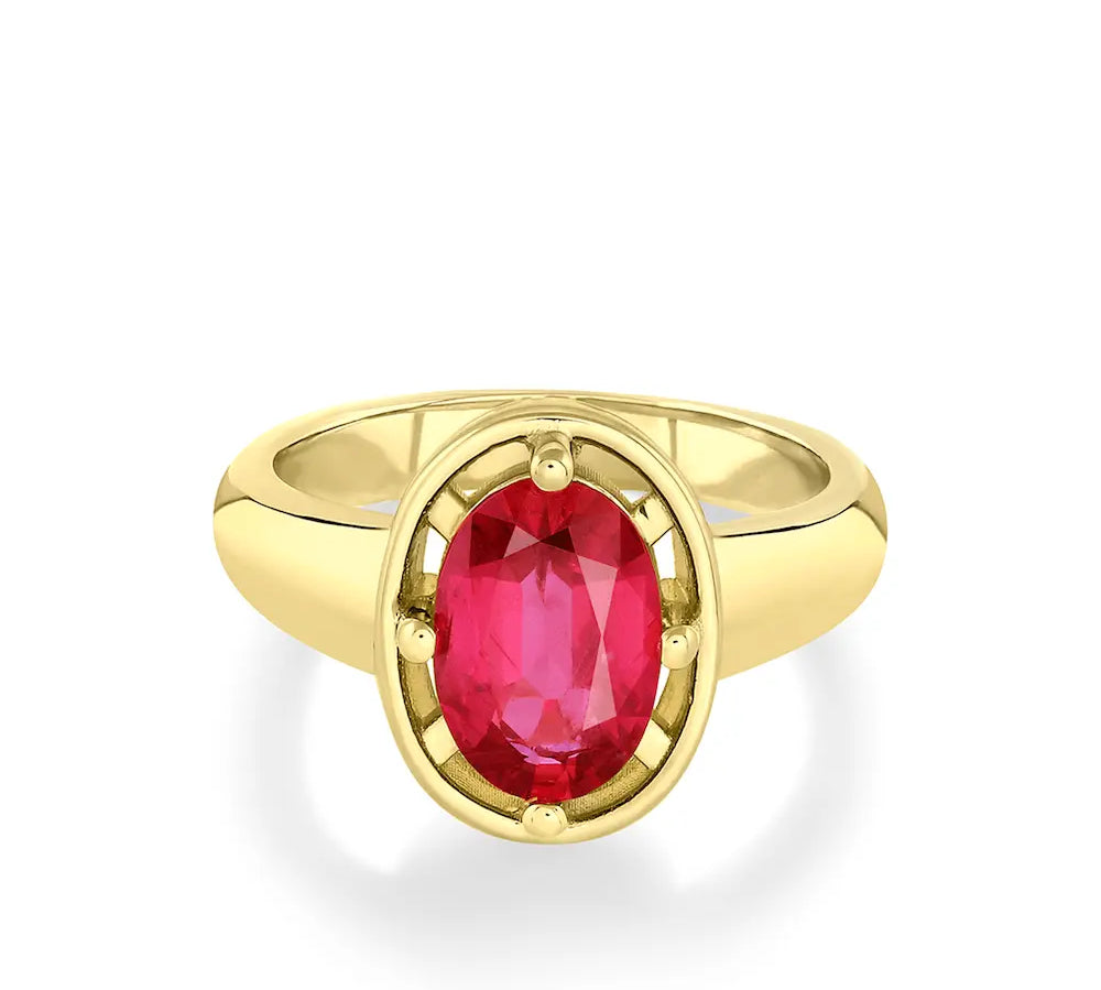 Marrow Fine Jewelry Ruby Georgia Ring [Yellow Gold]