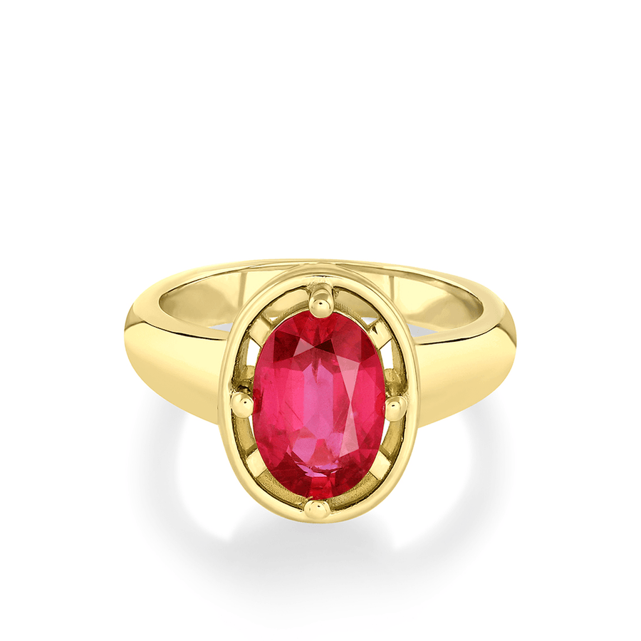 Marrow Fine Jewelry Ruby Georgia Ring [Yellow Gold]