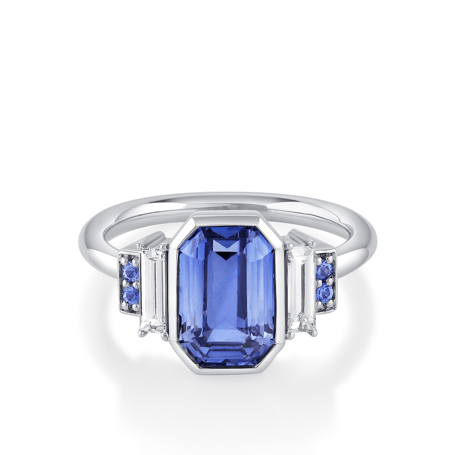 Marrow Fine Jewelry Blue Sapphire Diamond [White Gold]