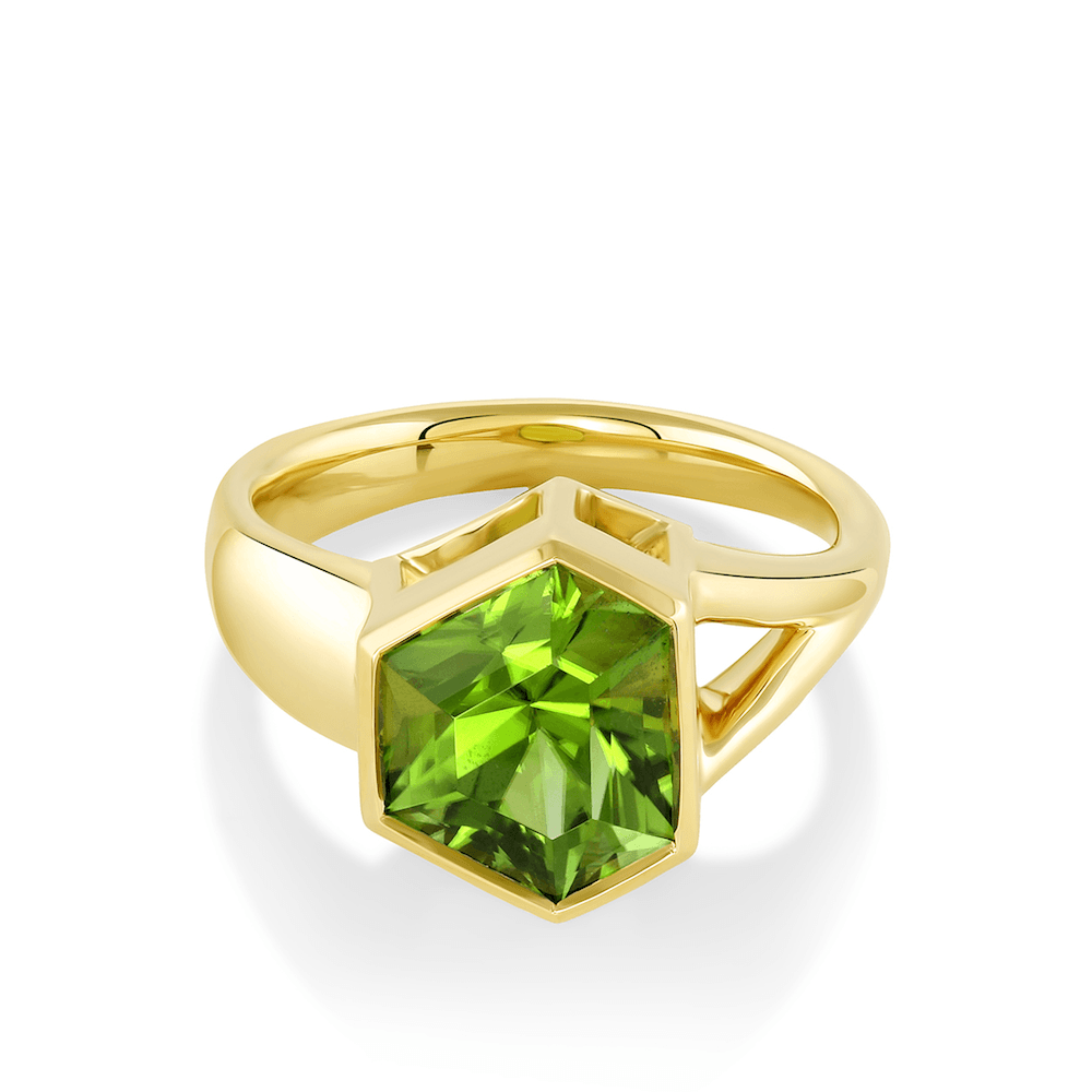 Marrow Fine Jewelry Peridot Statement Ring