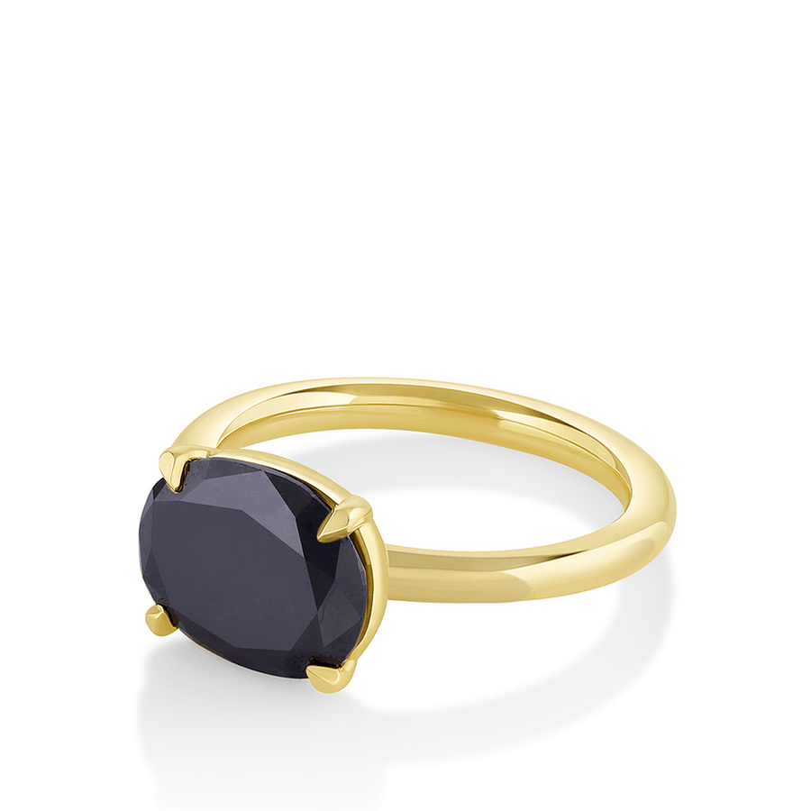 Marrow Fine Jewelry 2.77ct Black Diamond Posey Engagement Ring [Yellow Gold]