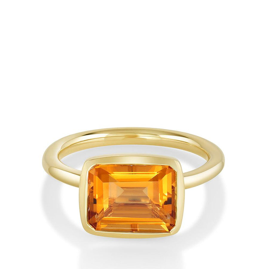 Marrow Fine Jewelry Citrine Bezel Ring [Yellow Gold]