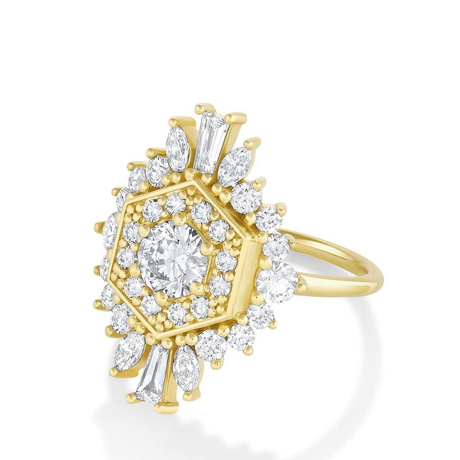 Marrow Fine Jewelry White Diamond Stella Ring [Yellow Gold]
