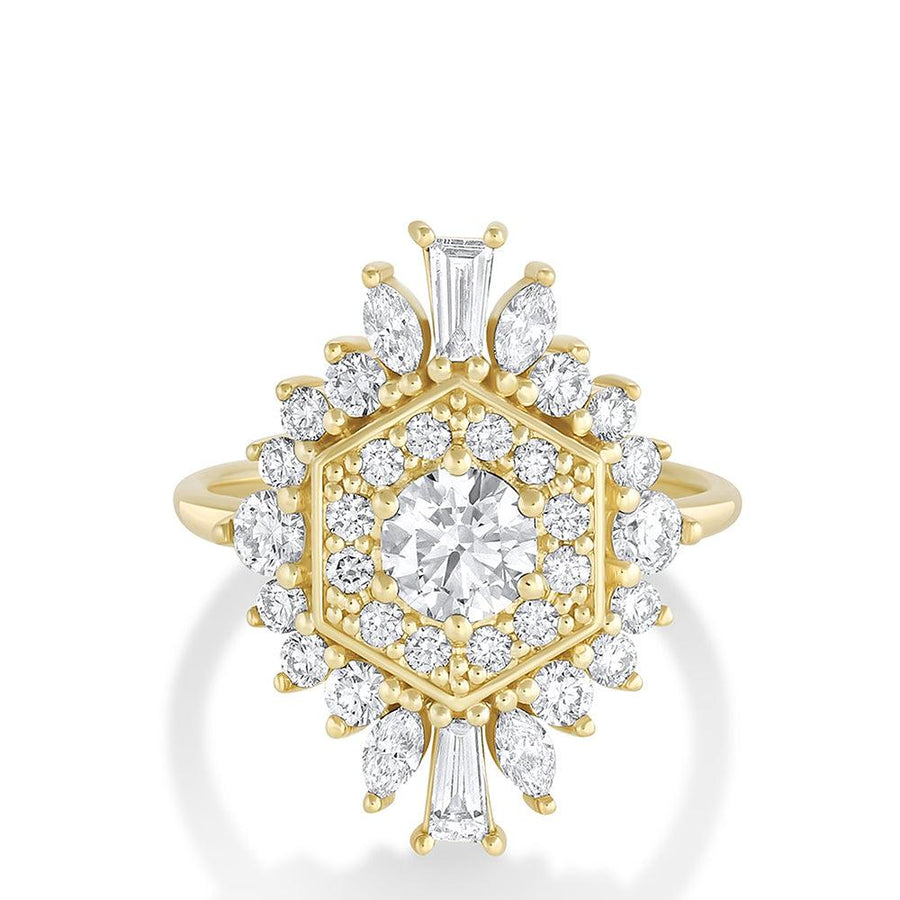 Marrow Fine Jewelry White Diamond Stella Ring [Yellow Gold]