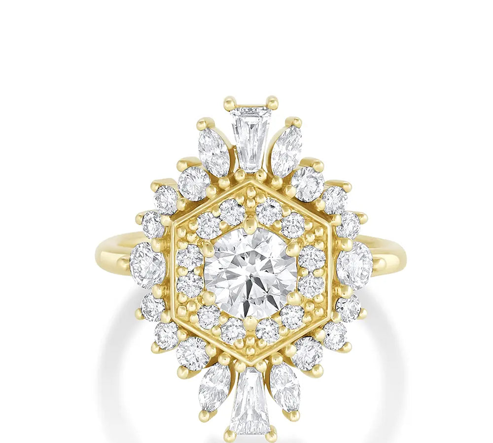 Marrow Fine Jewelry .70 White Diamond Stella Engagement Ring [Yellow Gold]