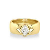 Marrow Fine Jewelry Lozenge Diamond Cigar Band [Yellow Gold]