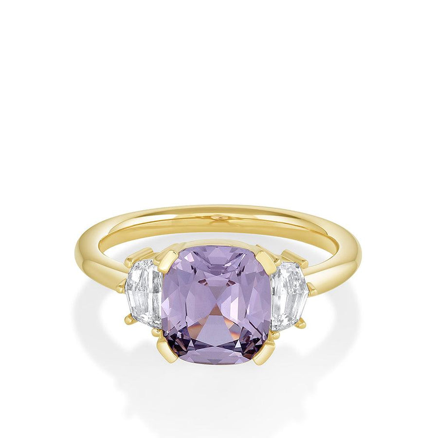 2.71ct Lilac Sapphire & White Diamond Ring