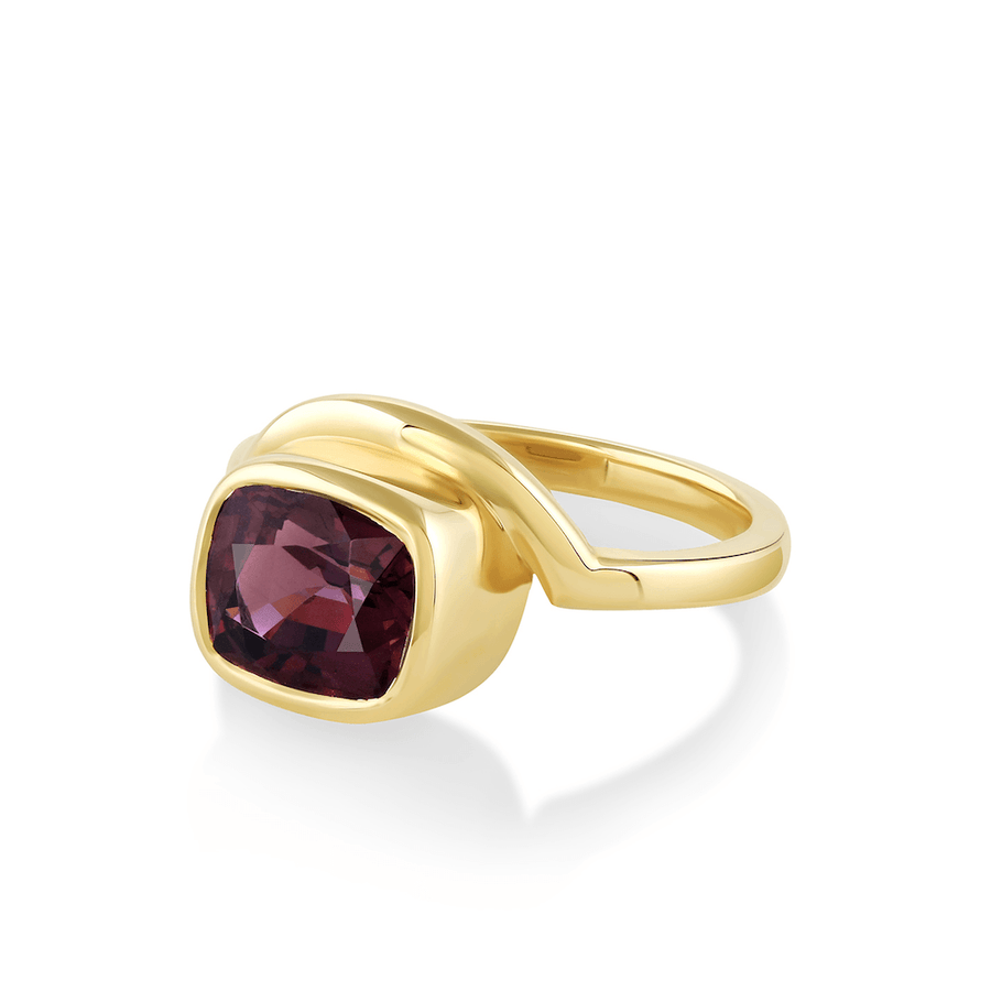 Marrow Fine Jewelry Purple Spinel Everyday Crescendo Ring [Yellow Gold]