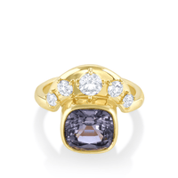 Marrow Fine Jewelry Purple Spinel Crescendo Ring [Yellow Gold]