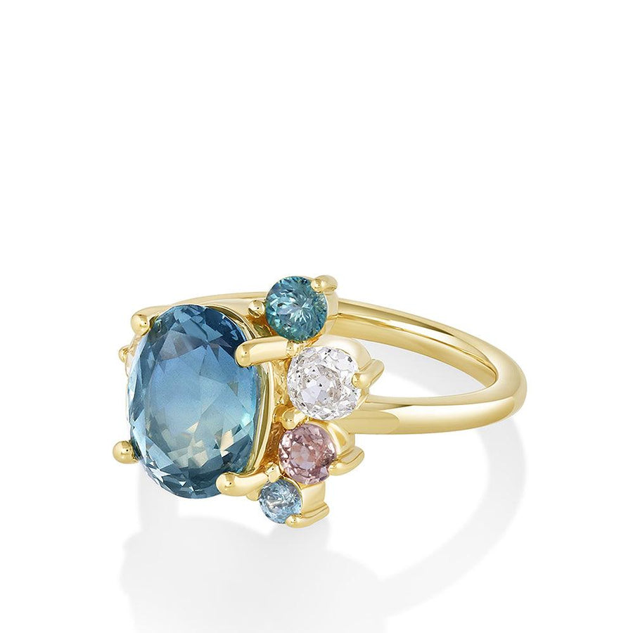 Marrow Fine Jewelry Sapphire Spray Ring [Yellow Gold]