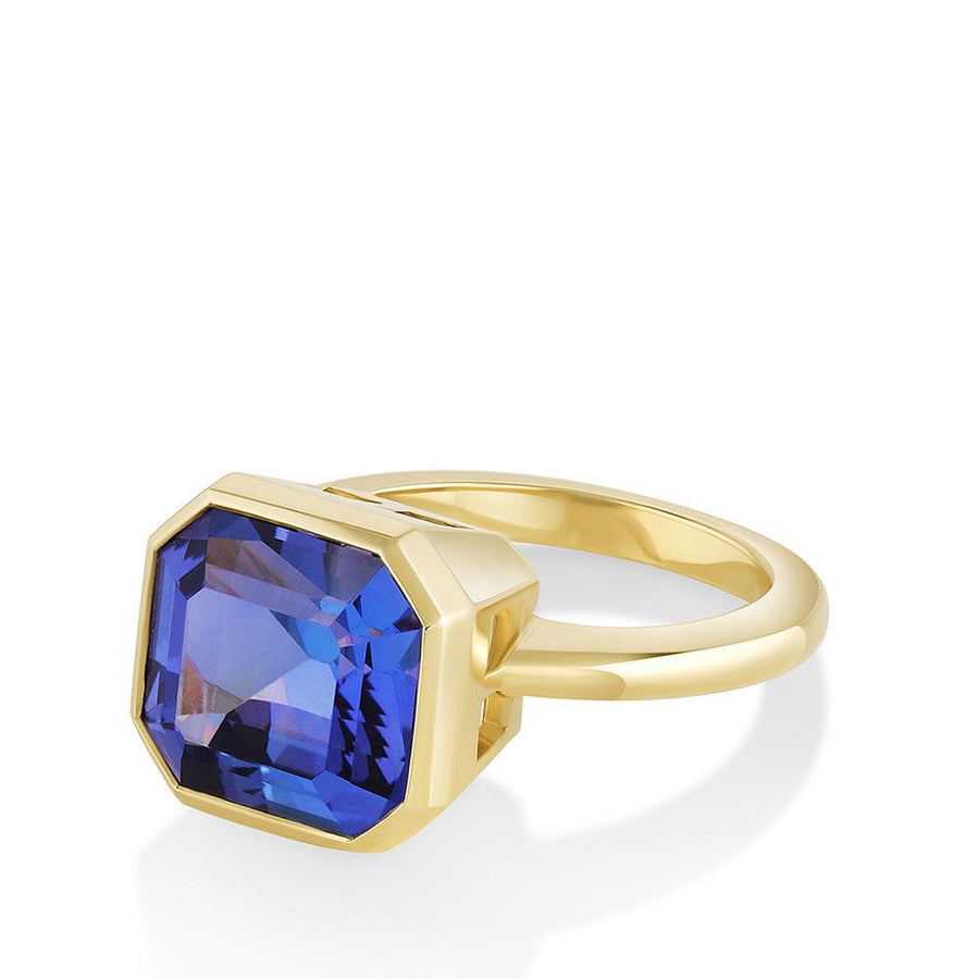 Marrow Fine Jewelry Tanzanite Bezel Ring [Yellow Gold]